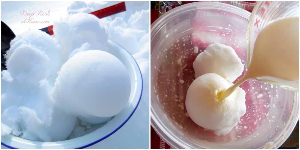 Maple Syrup Snow Ice Cream Like Laura Ingalls Ate In 'Little House'